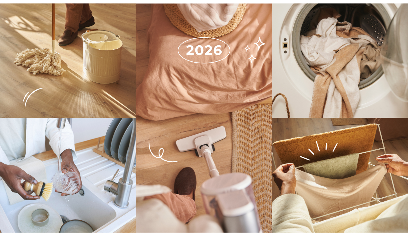 pictures of different cleaning spaces